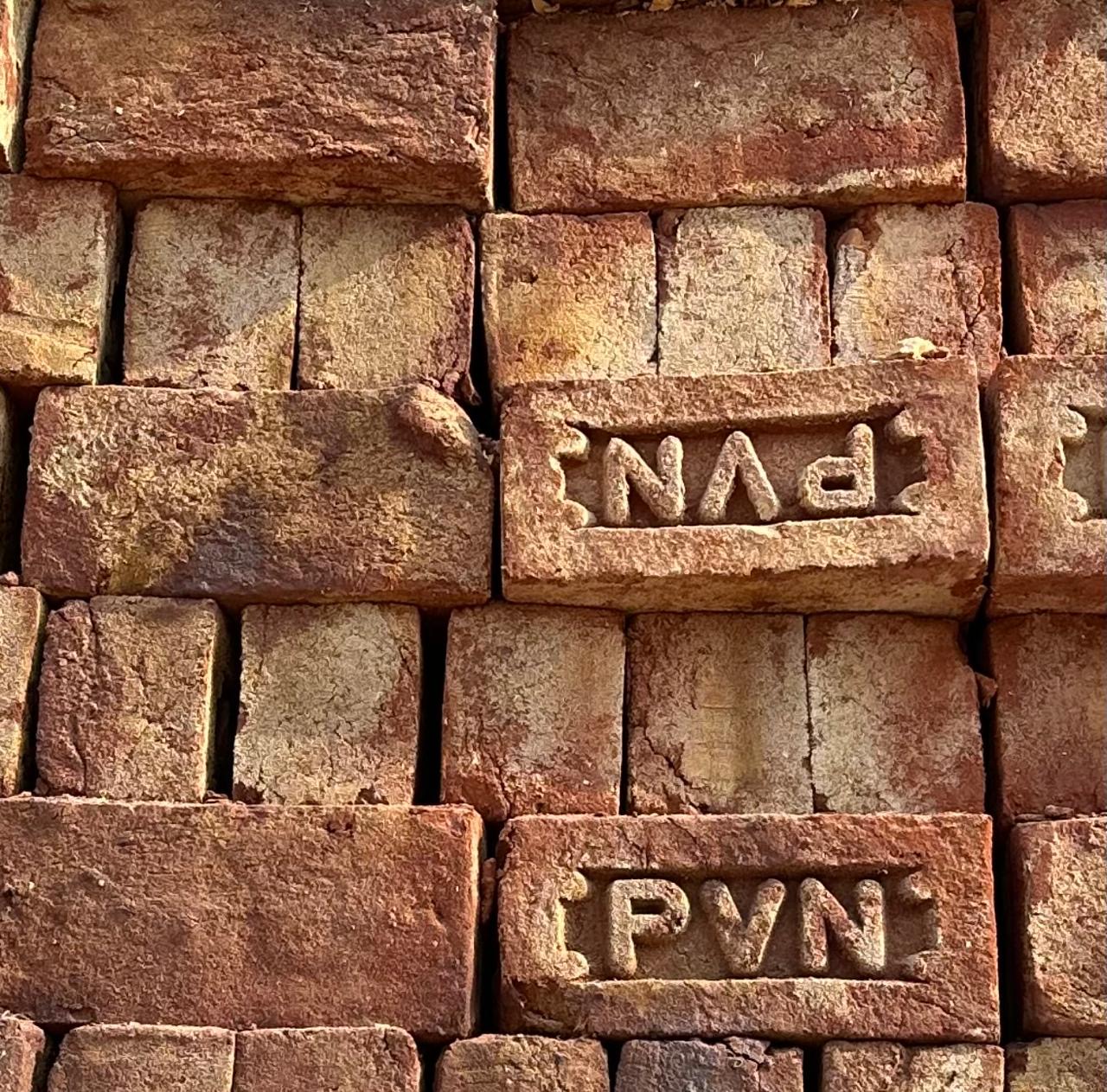 PVN bricks stacked at factory
